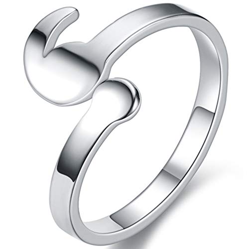 Jude Jewelers Stainless Steel My Story isnt Over Yet Semicolon Promise Anniversary Graduation Ring (Silver, 7)