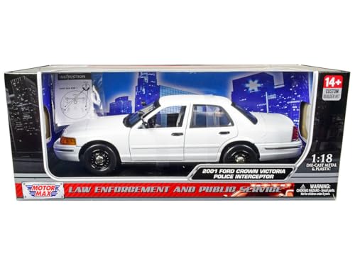 Modelo 1:18 Motormax Crown Victoria Police Car 2001