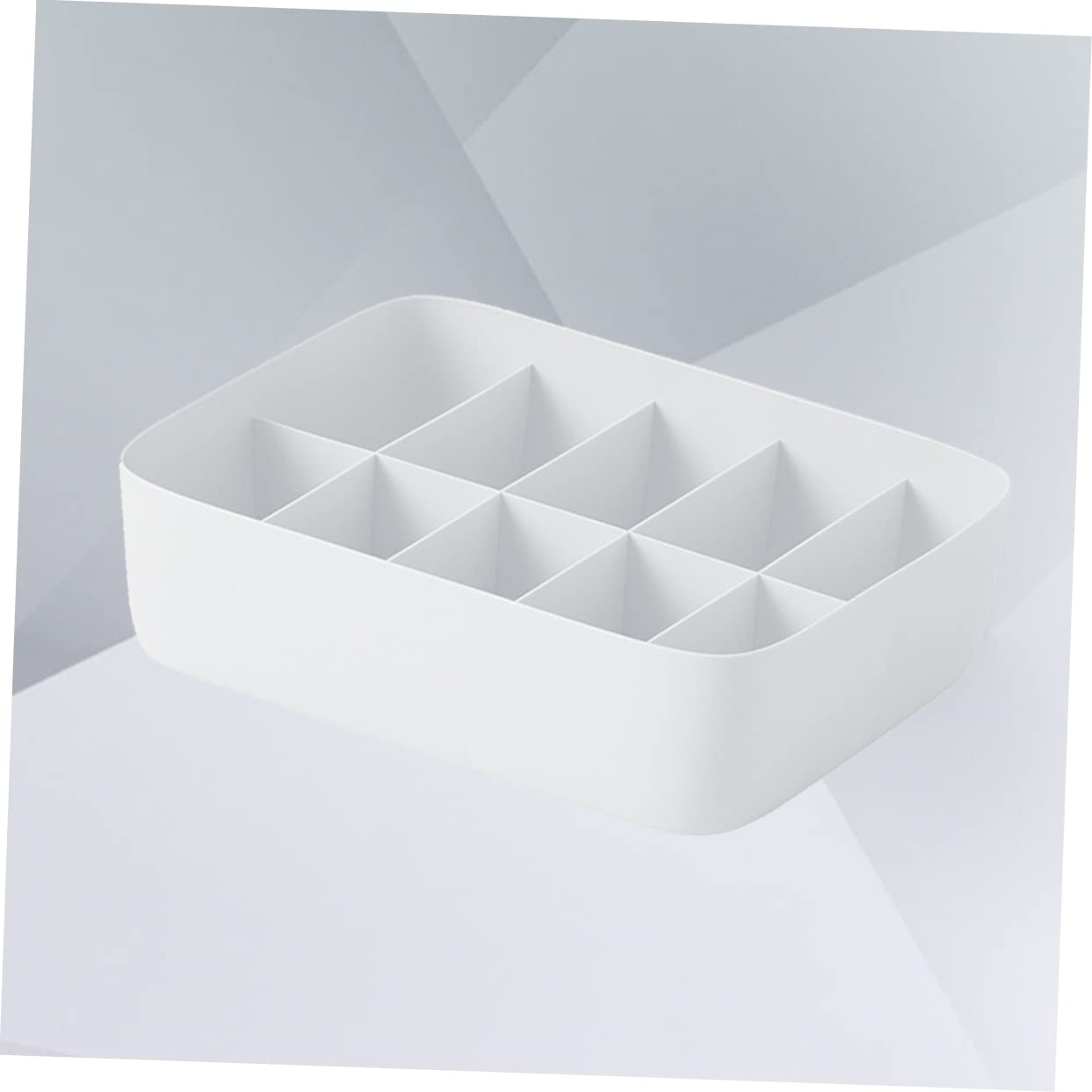 Scatola Organizer per Biancheria Intima con 10 Scomparti Bianca