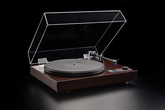 Dual CS618 Manual DirectDrive Turntable with Ortofon 2M Blue Cartridge, Auto Lift and Stop, 33/45/78 RPM, Walnut