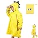 gotyou Kids Raincoat,Dinosaur Raincoat Bambini Impermeabile Pioggia Poncho Cute Unisex, Poncho Impermeabile per Bambino, Poncho Antipioggia Cappello Allargato Bambino, Poncho Impermeabile(Medium)