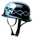 Guscio in fibra di vetro Redbike RK 304 Wired Oldtimer Casco Jet (nero, XXL (63/64))