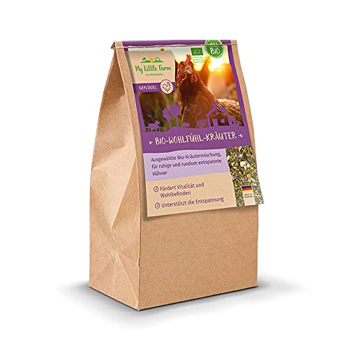 My Little Farm Bio-Wohlfühl-Kräuter, Kräuter-Mix für entspannte Hühner, beruhigende Wirkung, schonend hergestellt, Bio-Qualität