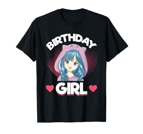 Anime Manga Birthday Girl Birthday T-Shirt