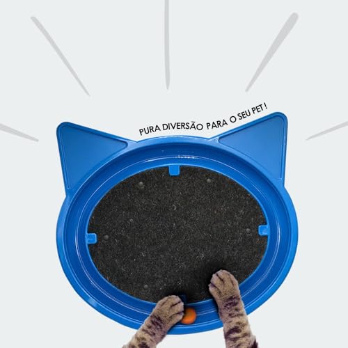 Brinquedo Super Cat Relax Pop Azul para Gatos, Estimulante de Caça