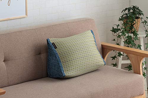 イケヒコ コーポレーション い草 クリア クッション くつろぎ 抗菌防臭 シンプル 小林製薬コバガード使用 約40×30×20cm ブルー #7559149