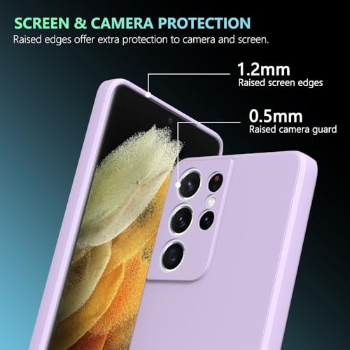 Image of for Samsung Galaxy S21 Ultra Case Purple, Scratch Resistant with Soft Touch, Slim Thin Phone Cover for Samsung Galaxy S21 Ultra
