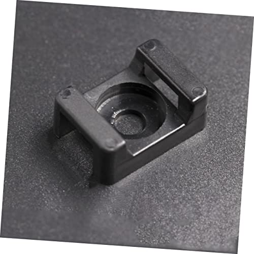 Angoily 300 piezas base para montaje de bridas resistente para gestión de cables bajo escritorio miniatura 2