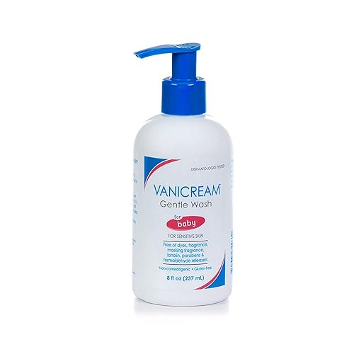 Vanicream Lavado suave con bomba para bebé ideal para pieles normales a sensiblessecas sin gluten ni sulfatos probado dermatólogo transparente sin