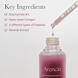 ARENICIA Suero Smoothie de Colágeno Rojo + Peptydos, 8% niacynamidu, witamina C i witamina E. Suero reafirmante antiedad dla tekstury kryształu.