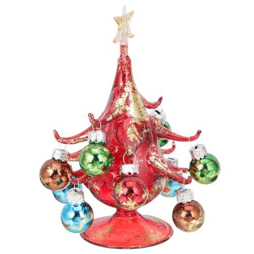 Árbol de Navidad de vidrio artesanal y ecológico para decoración navideña 2