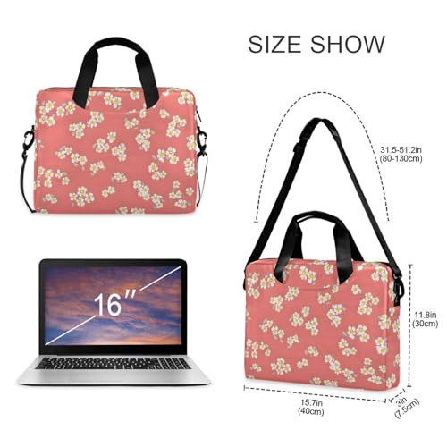 Maletín ALAZA con estampado floral, 15.7 in miniatura 5