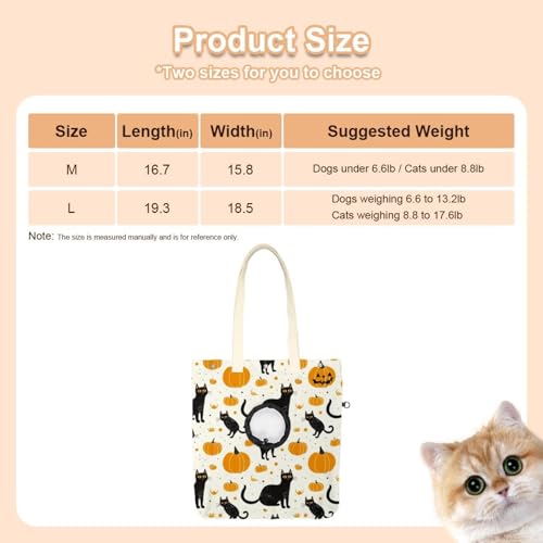 Bolso de transporte de lona para animales pequeños con estética original 3