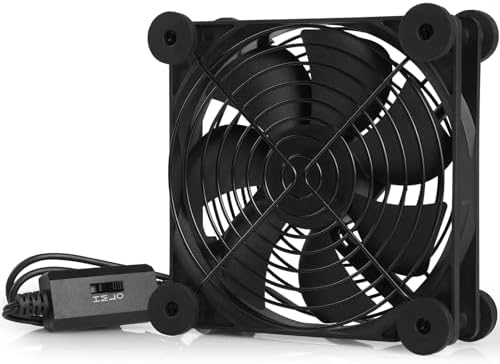 Ventilatore USB 120 mm,5V USB Fan Raffreddamento PC Ventole Mini Ventilatore per Computer Host/PS4/TV/Router/Echo Show Studio/Basi/Telefono Cellulare/Tablet..