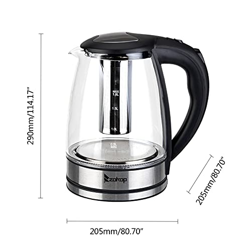 Tetera eléctrica y hervidor de agua 1.8L multicolor miniatura 4