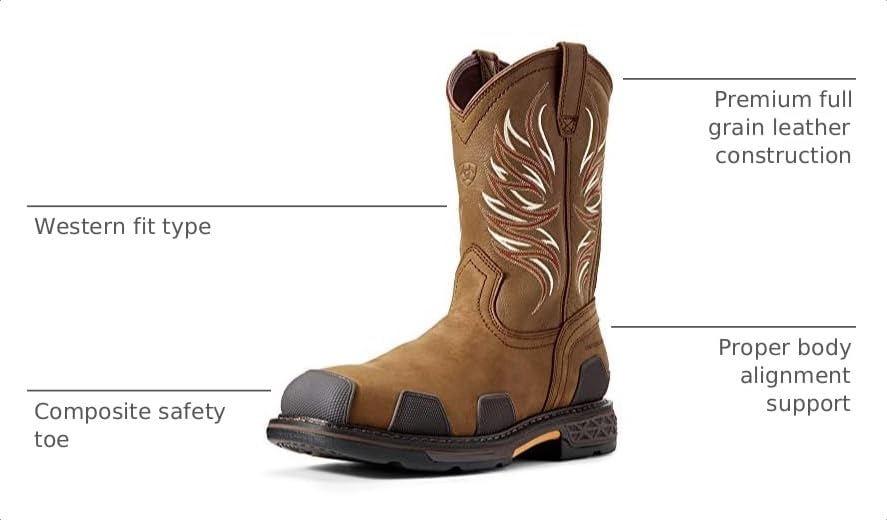Image of ARIAT Men's OverDrive Wide Sqr Toe Composite Toe Work Boot