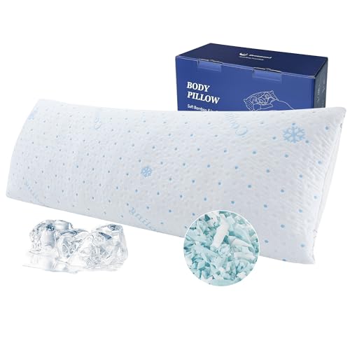 Cooling Body Pillow with Cover for Side Sleepers