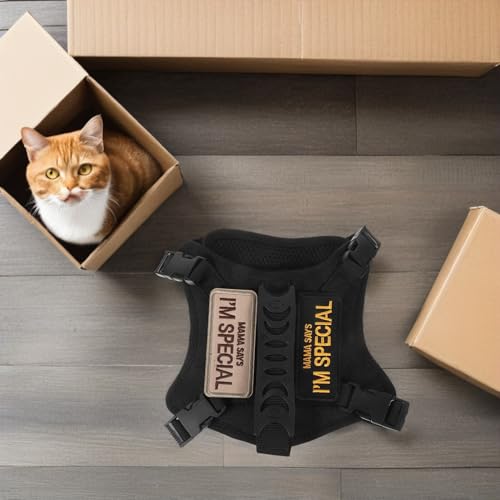 Arnés táctico para gato con correa kit transpirable antiescape para entrenamiento 6