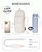 sportsnew Water Bottle Carrier Bag 32 OZ Water Bottle Holder Bag with Drawstring Closure Adjustable Shoulder Strap Insulated Water-Resistant Bottle Bag for Walking Hiking, Beige Patent Pending