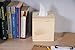 Juvale Unfinished Wood Tissue Box Cover - Square Wooden Tissue Holder with Slide Out Bottom for DIY Projects, Home Decor, Art Craft, and Bathroom Decor (5x5.8 in)