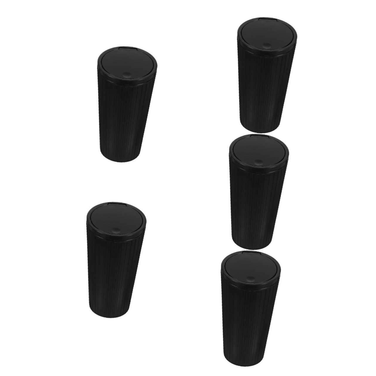 Gatuida 5pièces Poubelle De Voiture Avec Couvercle Contenant Compact Pour Déchets Accessoire Pratique Pour Automobile Et Camping Rangement Et