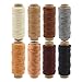 Produktbild ShipeeKin Nähgarn 240 Meter 150D Leder Nähen Gewachster Faden für Lederhandwerk DIY, 0.8mm Durchmesser, 8 Farben. Jeder von 30 Meter