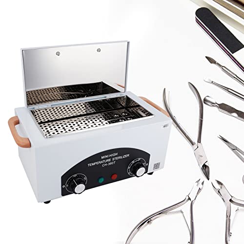 OUGPIU StéRilisateur à Air Chaud 300W,2.23L 220℃ Mini Armoire de Stérilisateur Haute Température avec Minuterie,LCD Stérilisateur ​AutoChaver,pour le Salon,Pédicure,Dentisterie,Manucure,Tatouage Cover