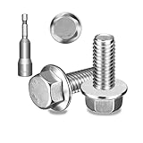 Ezitruz 30Stk Flanschschraube Sechskantschraube M6x12mm Bundschraube DIN 6921 Edelstahl A2 V2A Schrauben Mit Flansch Für Möbeln, Bauwesen, Ingenieurwesen