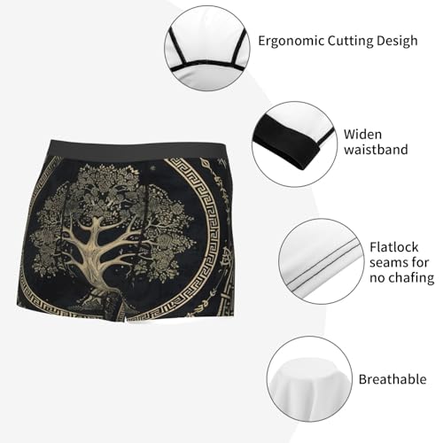 Viking Celtic Tree Of Life Norse Meditation Runes Men'S Boxer Briefs Cool Underwear For Men Soft Comfortable4