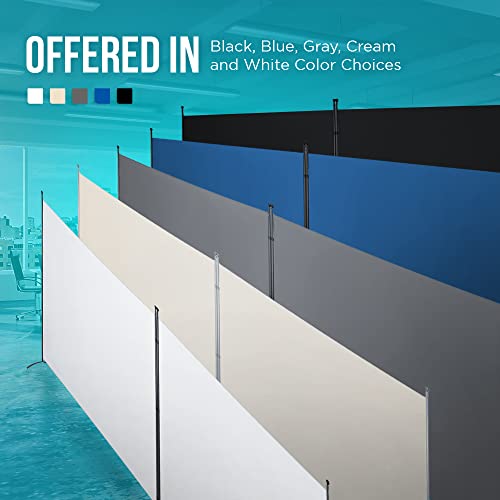 STEELAID Room Divider Office Partition Classroom and Dorm Privacy