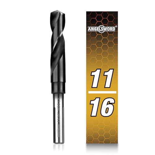 ANGELSWORD 11/16 Drill Bit for Metal M35 Cobalt TiAlN Coated Drill bit for Hardened Metal Stainless Steel Cast Iron and Light-Gauge Metal