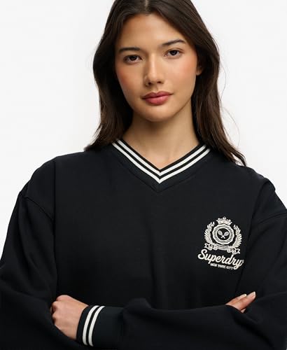 Sweatshirt col V femme Superdry Country Club Crest - vue 5