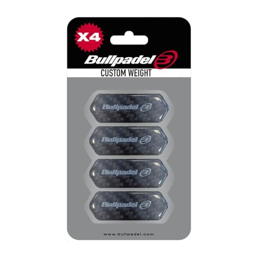 Blister (4 Uds) Protector Bullpadel Custom Weight Negro ⭐