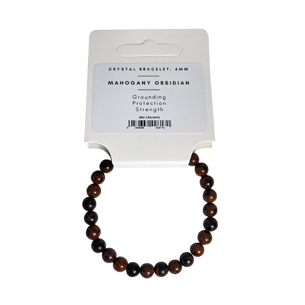 VIE Crystal Bracelet, 6mm, Mahogany Obsidian