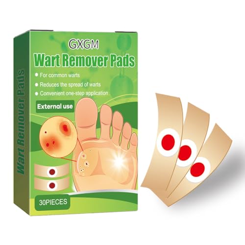 GXGM 30 Pezzi Verruche Rimozione, Di Cerotti Occhio Di Pernice Per Piedi e Mani, Calli Piedi Rimozione Per Bambini e Adulti, Modo Efficace Per Il Trattamento Delle Verruche, Sollievo Dal Dolore