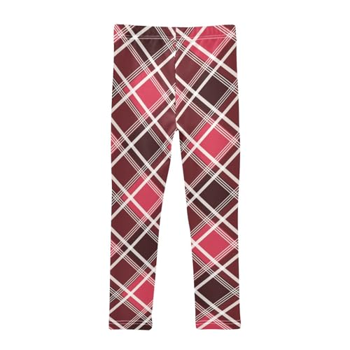 Argyle Plaid Scotland Red Girls Summer Shorts Cotton Cartwheel Shorts Summer Clothes for Performance2