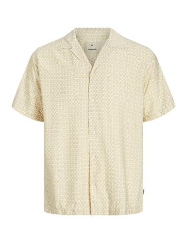 JACK & JONES Jprblulincoln Print Resort S/S T-Shirt, Gris Lunaire, XL Hommes