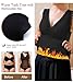 Miguofan Thermal Tank Top Women Fleece Lined Undershirt V Neck Lace Camisole Tops Warm Cami Vest (3X-Large, Black)