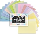 Die Cuts DCWV Textured Pastels 4-1/2 inches by 6-1/2 inches Mat Stack