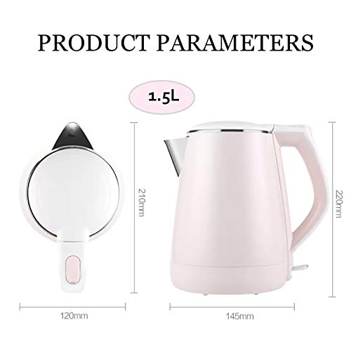 Hervidor eléctrico QWEASDF acero inoxidable 1.5 L miniatura 7