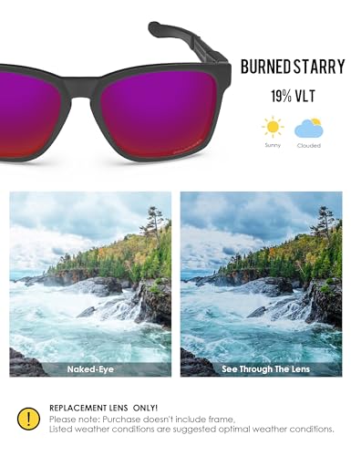 Image of BLAZERBUCK Anti-salt Polarized Replacement Lenses for Oakley Catalyst OO9272 Sunglass