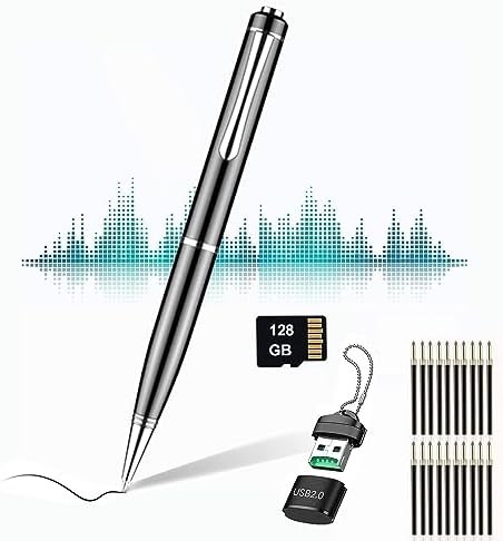 32 GB Sprachrecorder Rund – 388 Std. Aufnahme, OTG, Sprachaktivierung