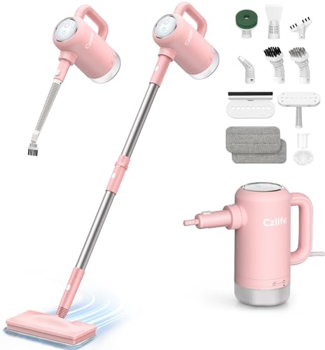 Czlife Z7 Steam Mop for Floor Cleaning, 13-in-1 Handheld Steam Cleaner for Home Tile Grout Hardwood...