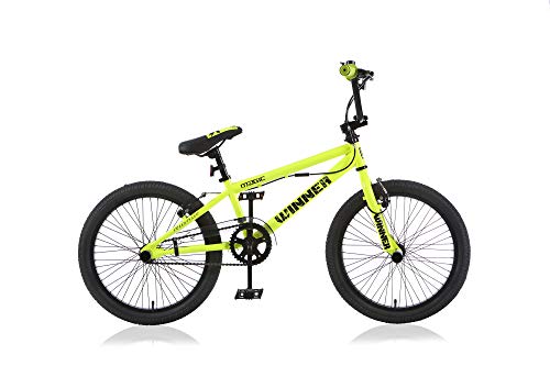Frank Bikes 20 Zoll BMX Kinder Bike Fahrrad Rad KINDERFAHRRAD JUGENDFAHRRAD Freestyle 360° Rotor 4 Pegs Winner GELB Cover