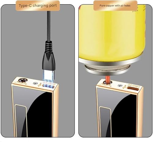 Encendedor recargable eléctrico y de butano 2 en 1 miniatura 5