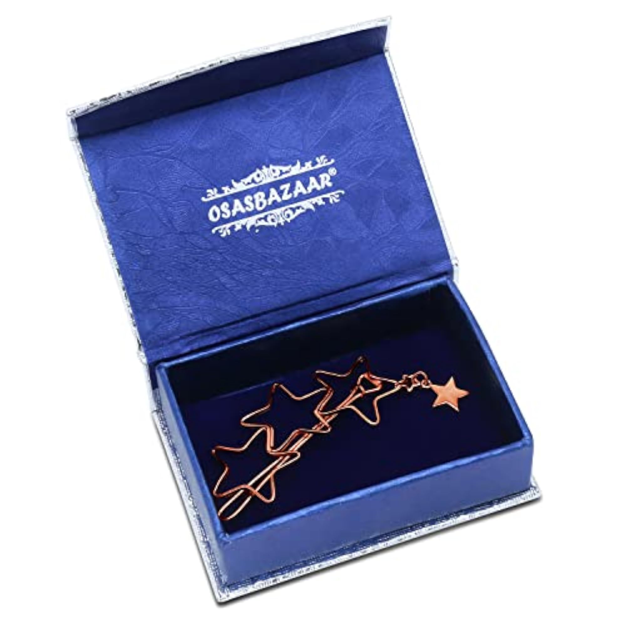 925 Sterling Silver 5 Stars Hair Clip, Elegant Hair Accessory