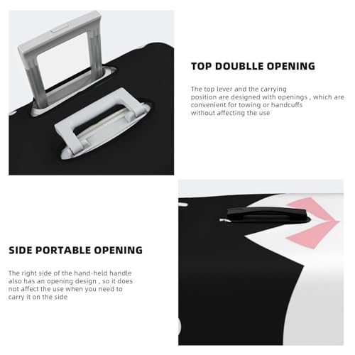 Cat Meow Print Luggage Covers For Suitcase,Elastic Washable & Stretchable Suitcase Covers For Luggage, Anti-Scratch - Fits 18-32 Inch Luggage-No Luggage Included3