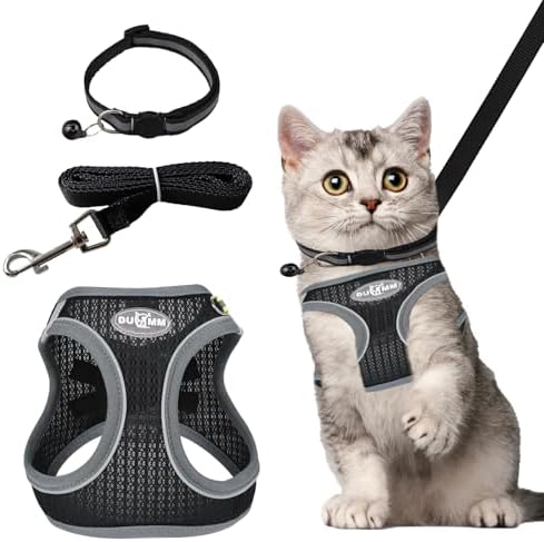 MPQDFG Katzengeschirr Ausbruchsicher - Mit Leine & Reflektor Für Kleine Katzen