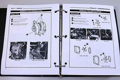 Service Parts Manual Set for Ford 1300 1500 1700 1900 Tractor Repair Catalog