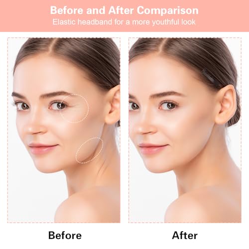 Alça invisível para lifting facial, 2 peças de tiras reutilizáveis para levantamento de rosto instan